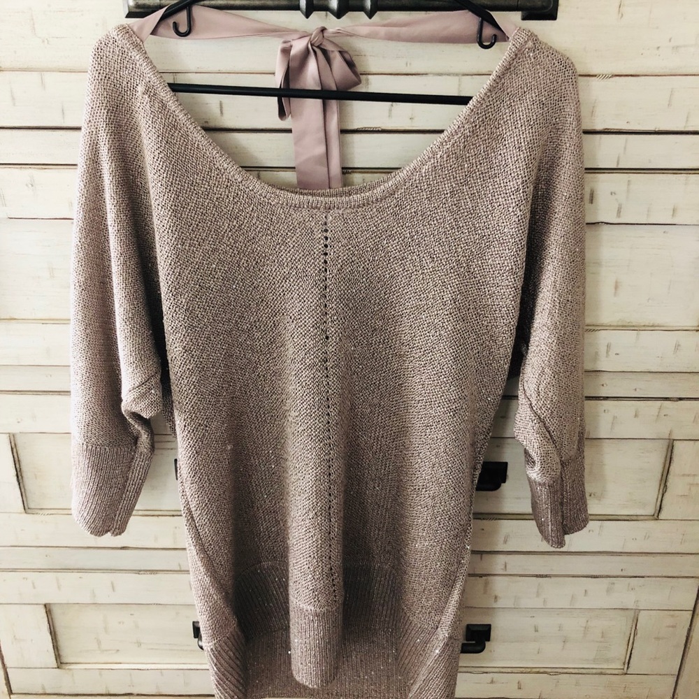New York and Co. tie back sweater size M